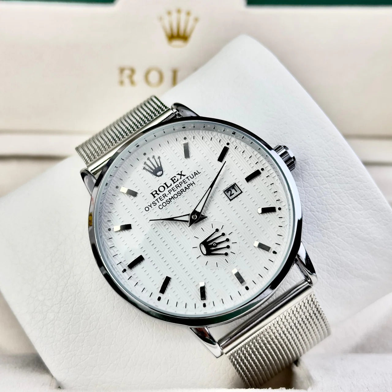 ROLEX OYSTER- PERPPETUAL COSMOSRAPH PLATEADO